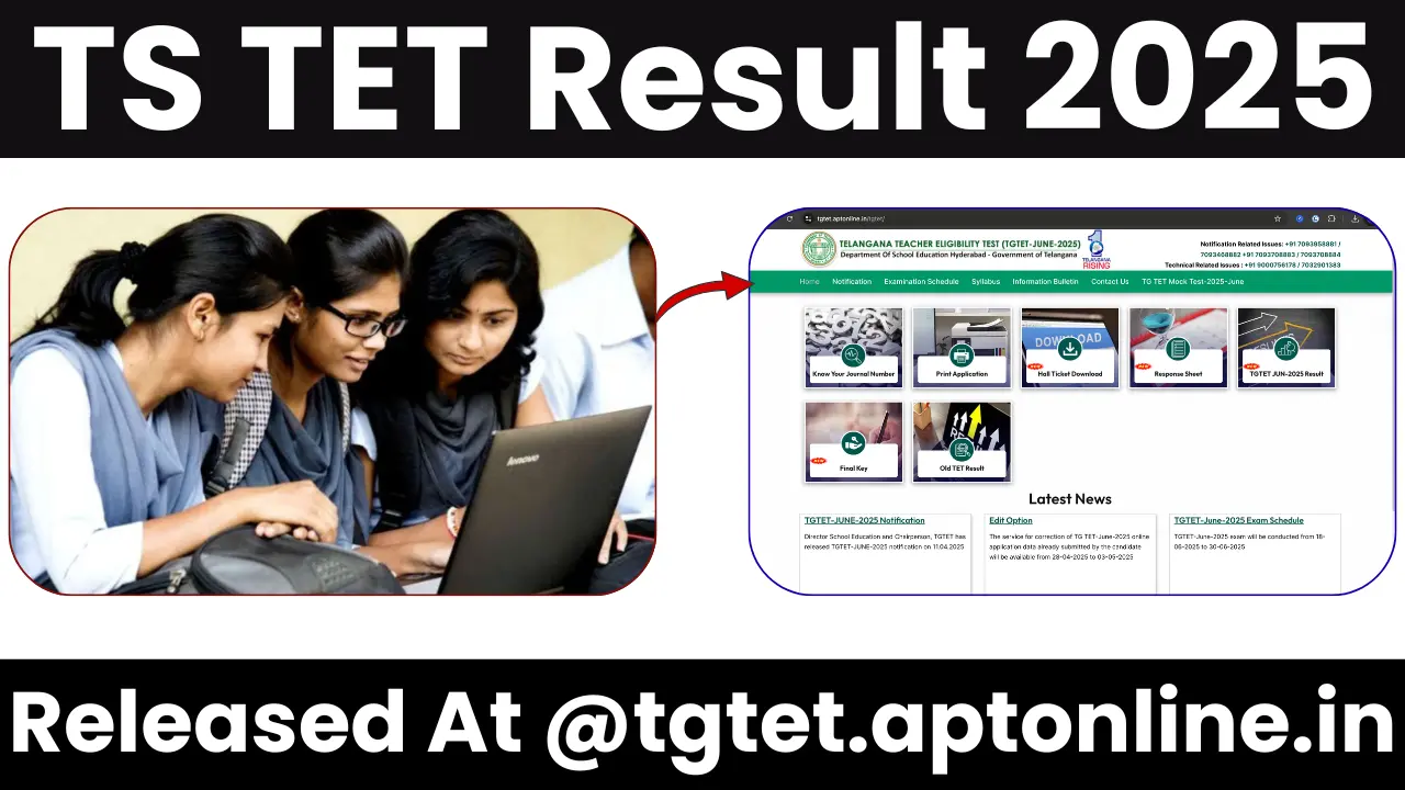TS TET Result 2025: Released Check Direct Link At @tgtet.aptonline.in